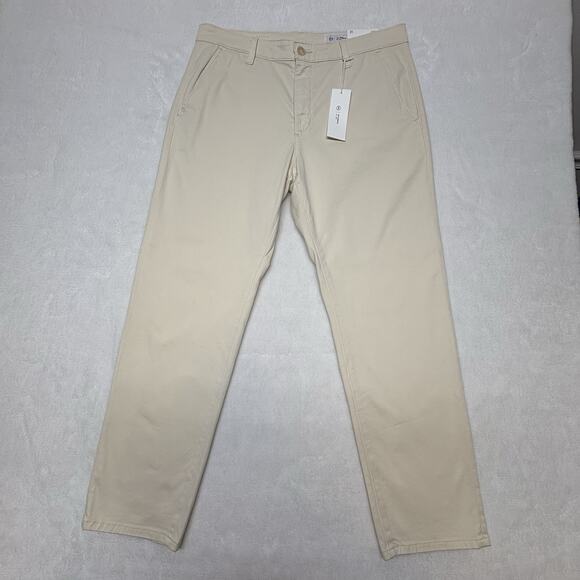 AG Adriano Goldschmied Caden Tailored Trouser Straight Leg Pants Tan Size 31 - Picture 1 of 14
